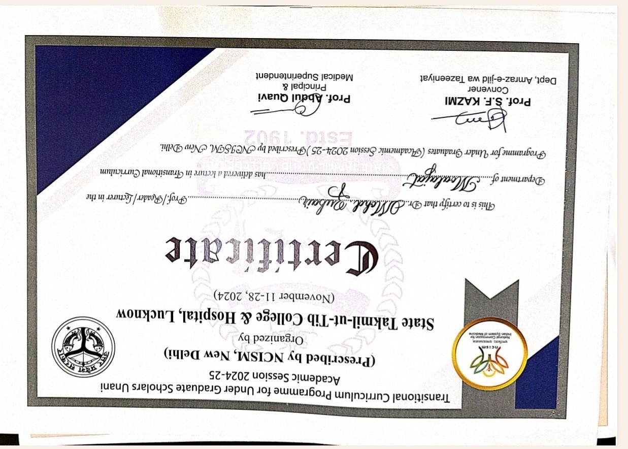 Transitional Curriculum Programme — Under Graduates (2024–25)