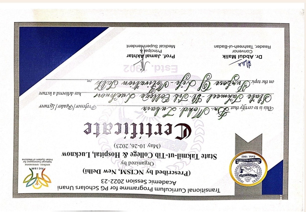 Transitional Curriculum Programme — PG Scholars (2022–23)